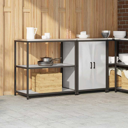 Kitchen Storage Set HATTEM 2 pcs Silver Stainless Steel