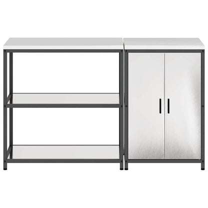 Kitchen Storage Set HATTEM 2 pcs Silver Stainless Steel