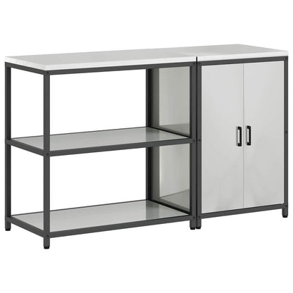 Kitchen Storage Set HATTEM 2 pcs Silver Galvanised Steel