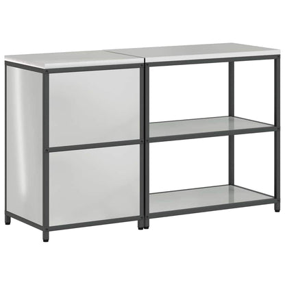 Kitchen Storage Set HATTEM 2 pcs Silver Galvanised Steel