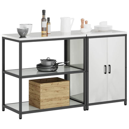 Kitchen Storage Set HATTEM 2 pcs Silver Galvanised Steel