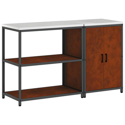 Kitchen Storage Set HATTEM 2 pcs Rusty Steel