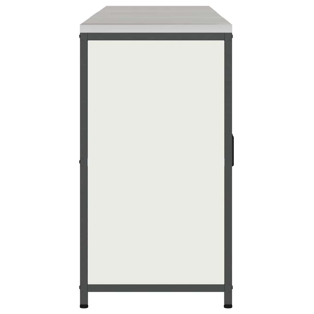 Kitchen Storage Set with Shelf 3 pcs White Cold-rolled Steel