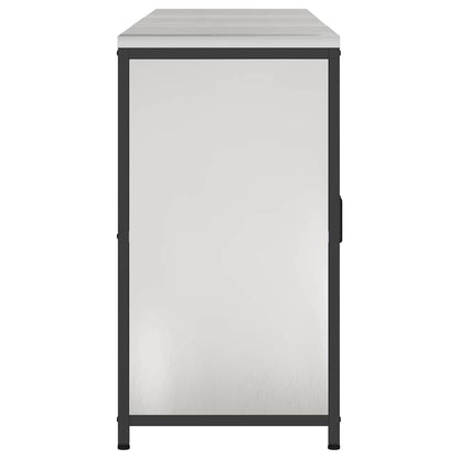 Kitchen Storage Set with Shelf 3 pcs Silver Stainless Steel