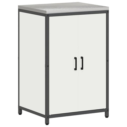 Kitchen Storage Set with Shelf Other 3 pcs White Steel
