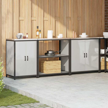 Kitchen Storage Set HATTEM 3 pcs Silver Galvanised Steel