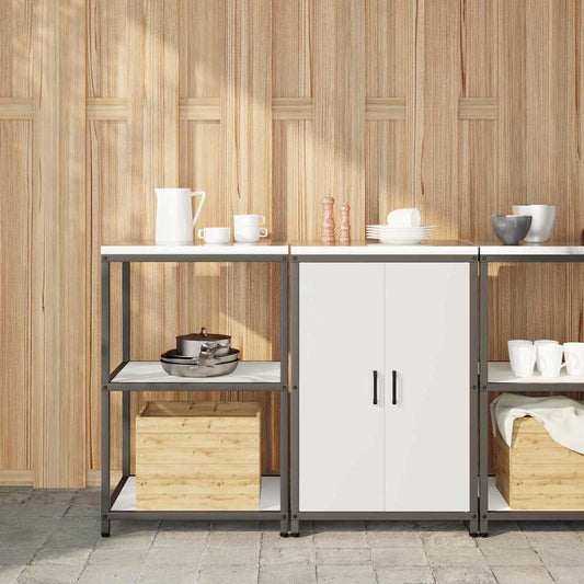 Kitchen Storage Set HATTEM 2 pcs White Cold-rolled Steel