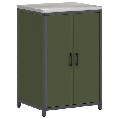Kitchen Storage Set HATTEM 2 pcs Olive Green Cold-rolled Steel