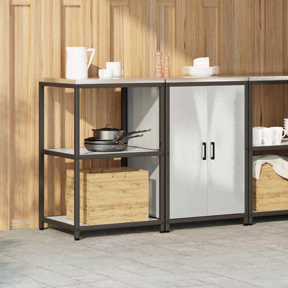 Kitchen Storage Set HATTEM 2 pcs Silver Stainless Steel