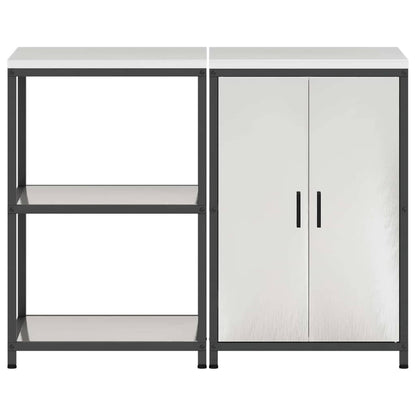 Kitchen Storage Set HATTEM 2 pcs Silver Stainless Steel