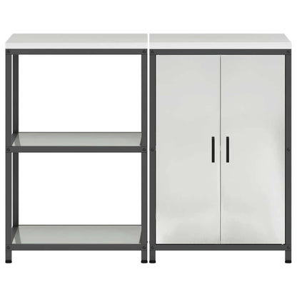 Kitchen Storage Set HATTEM 2 pcs Silver Galvanised Steel
