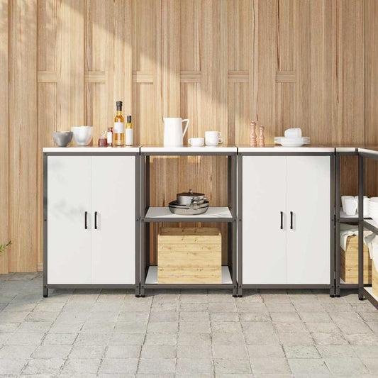 Kitchen Storage Set HATTEM 3 pcs White Cold-rolled Steel