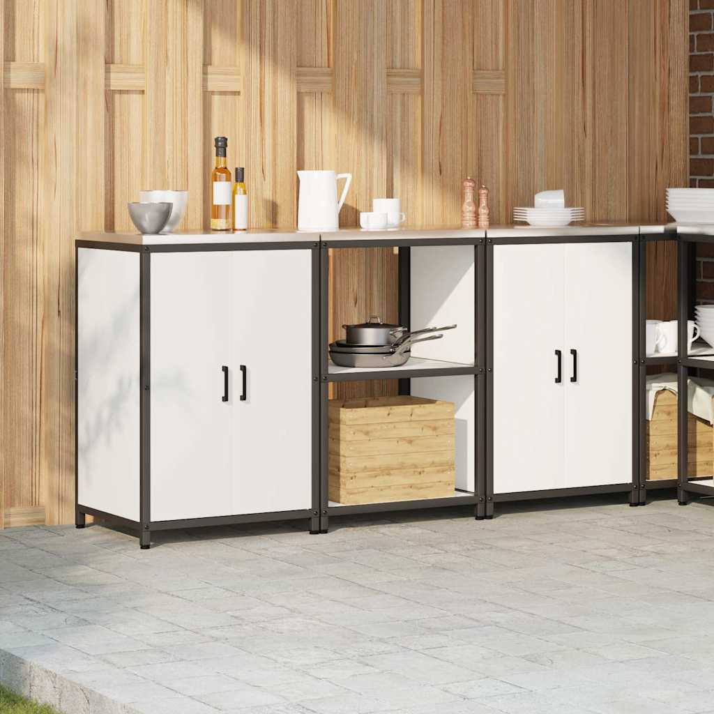 Kitchen Storage Set HATTEM 3 pcs White Cold-rolled Steel