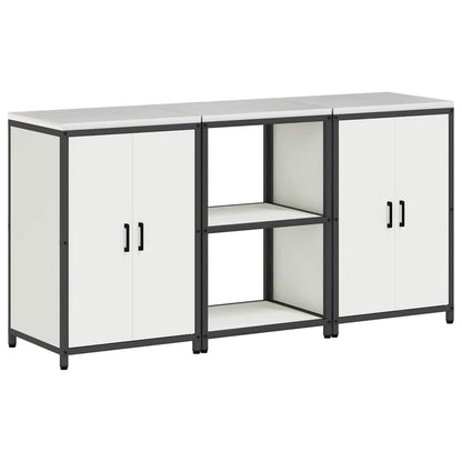 Kitchen Storage Set HATTEM 3 pcs White Cold-rolled Steel