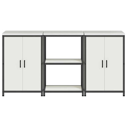 Kitchen Storage Set HATTEM 3 pcs White Cold-rolled Steel