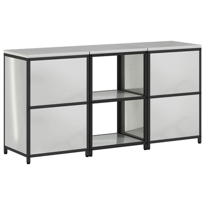 Kitchen Storage Set HATTEM 3 pcs Silver Galvanised Steel