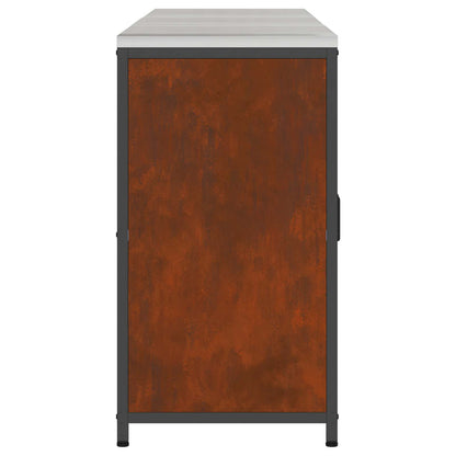 Kitchen Storage Set HATTEM 3 pcs Rusty Steel