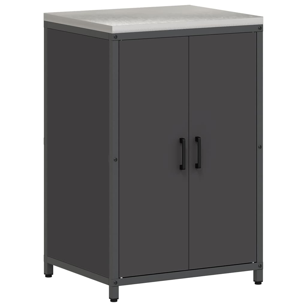 Kitchen Storage Set HATTEM 3 pcs Black Cold-rolled Steel