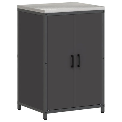 Kitchen Storage Set HATTEM 3 pcs Black Cold-rolled Steel