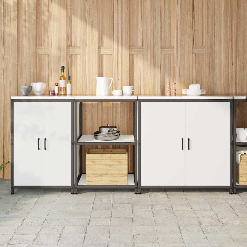 Kitchen Storage Set HATTEM 3 pcs White Cold-rolled Steel