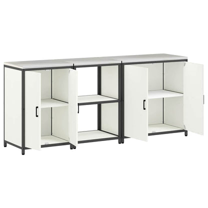 Kitchen Storage Set HATTEM 3 pcs White Cold-rolled Steel