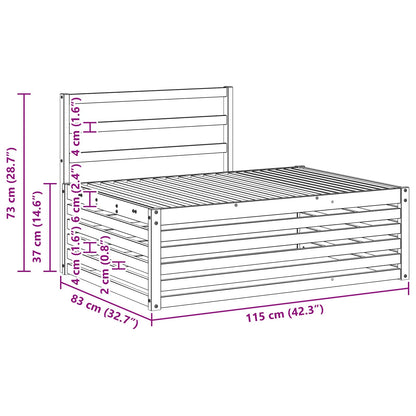 2 pcs Outdoor Sofa Set White