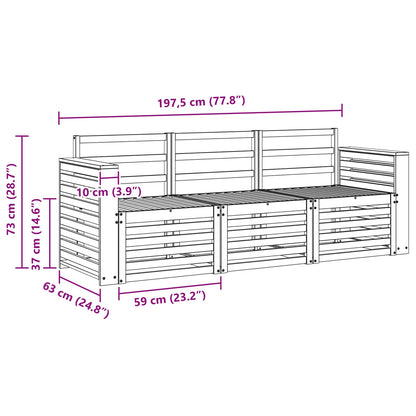 Sofa Sets Solid Acacia Wood
