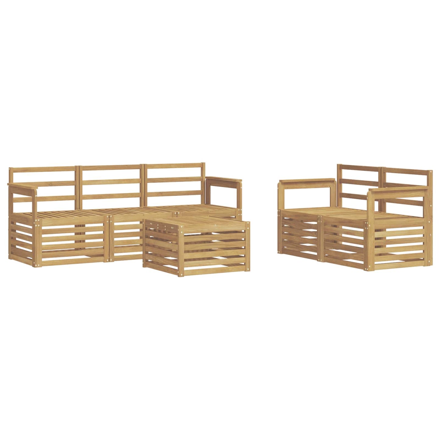 Sofa Sets Solid Acacia Wood