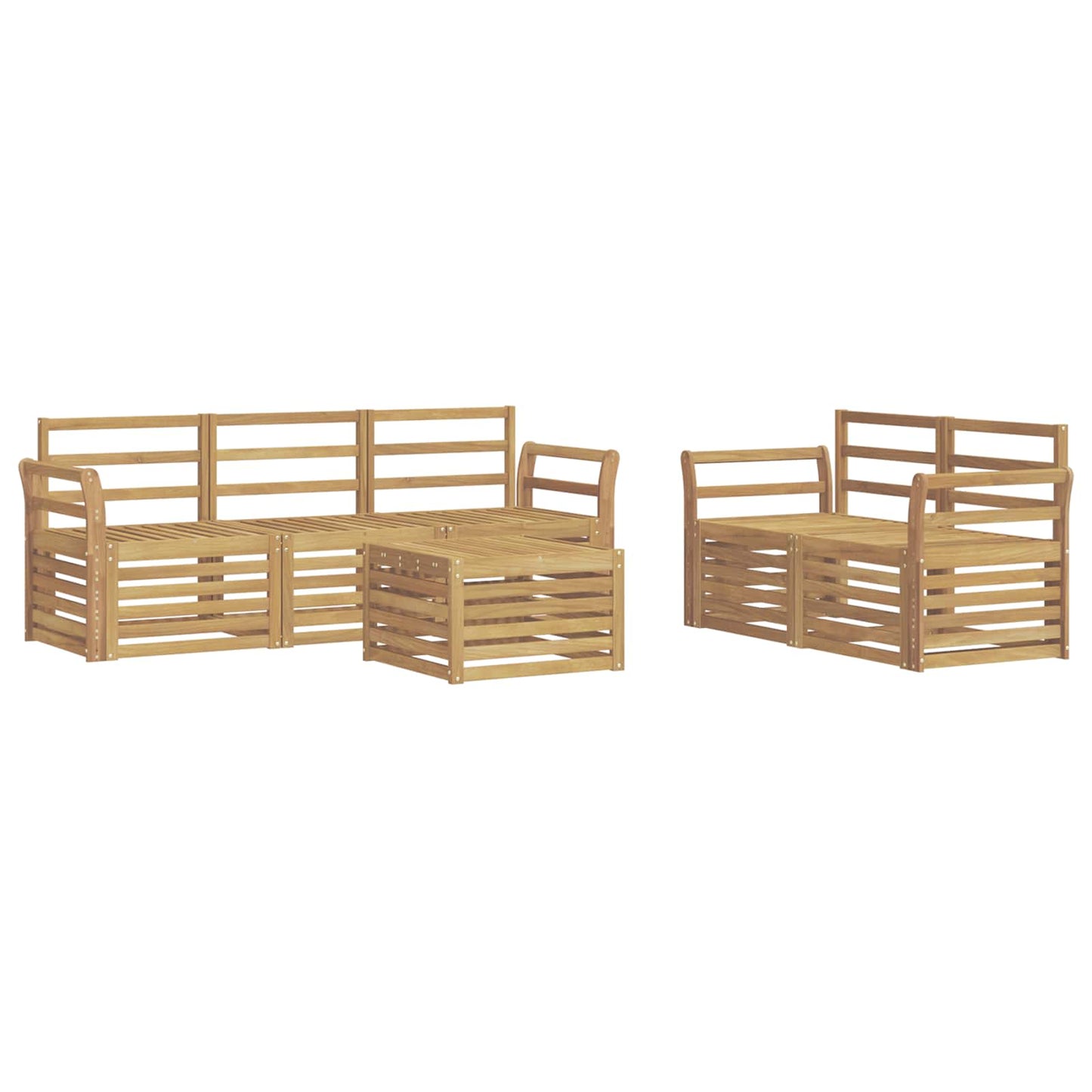 Sofa Sets Solid Acacia Wood