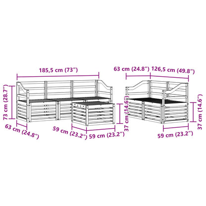 Sofa Sets Solid Acacia Wood