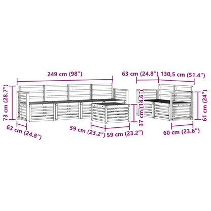 Sofa Sets Solid Acacia Wood