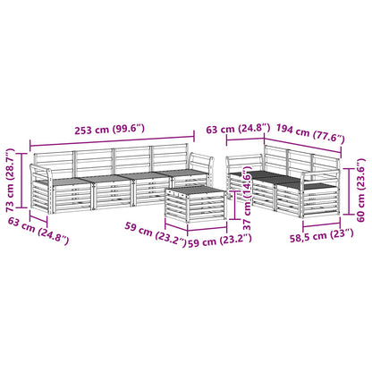 Sofa Sets Solid Acacia Wood