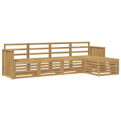 Outdoor Sofa Set 5 pcs White 249 x 122.5 x 73 cm