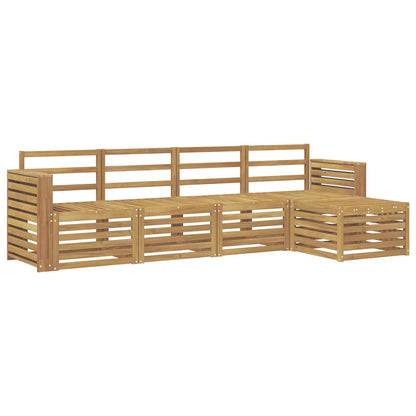Outdoor Sofa Set 5 pcs White 257 x 122.5 x 73 cm
