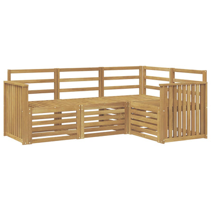 Sofa Sets 4 pcs White 187.5 x 128.5 x 73 cm Solid Acacia Wood