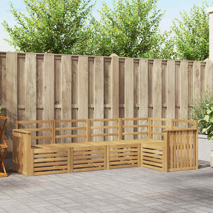 Outdoor Sofa Set 5 pcs White 247 x 128.5 x 73 cm