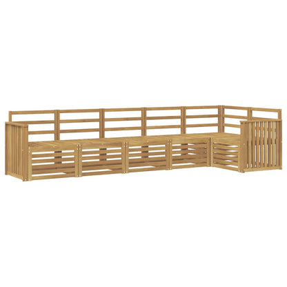 Outdoor Sofa Set 6 pcs White 306 x 128.5 x 73 cm