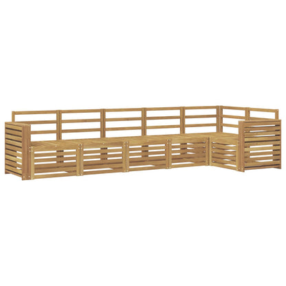 Outdoor Sofa Set 6 pcs White 310 x 132.5 x 73 cm