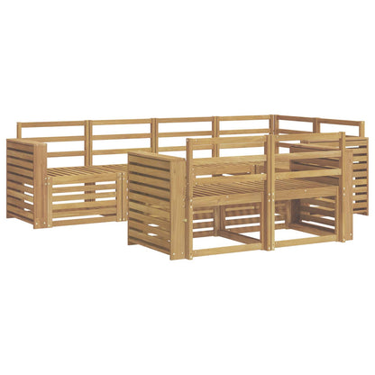 Outdoor Sofa Set 7 pcs White 251 x 132.5 x 73 cm