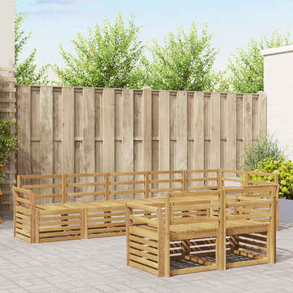Outdoor Sofa Set 8 pcs White 308 x 130.5 x 73 cm