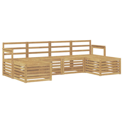 Outdoor Sofa Set 5 pcs White 249 x 122.5 x 73 cm