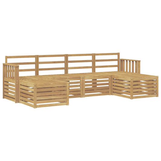 Outdoor Sofa Set 5 pcs White 249 x 122.5 x 73 cm