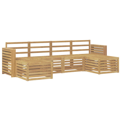 Outdoor Sofa Set 6 pcs White 257 x 122.5 x 73 cm