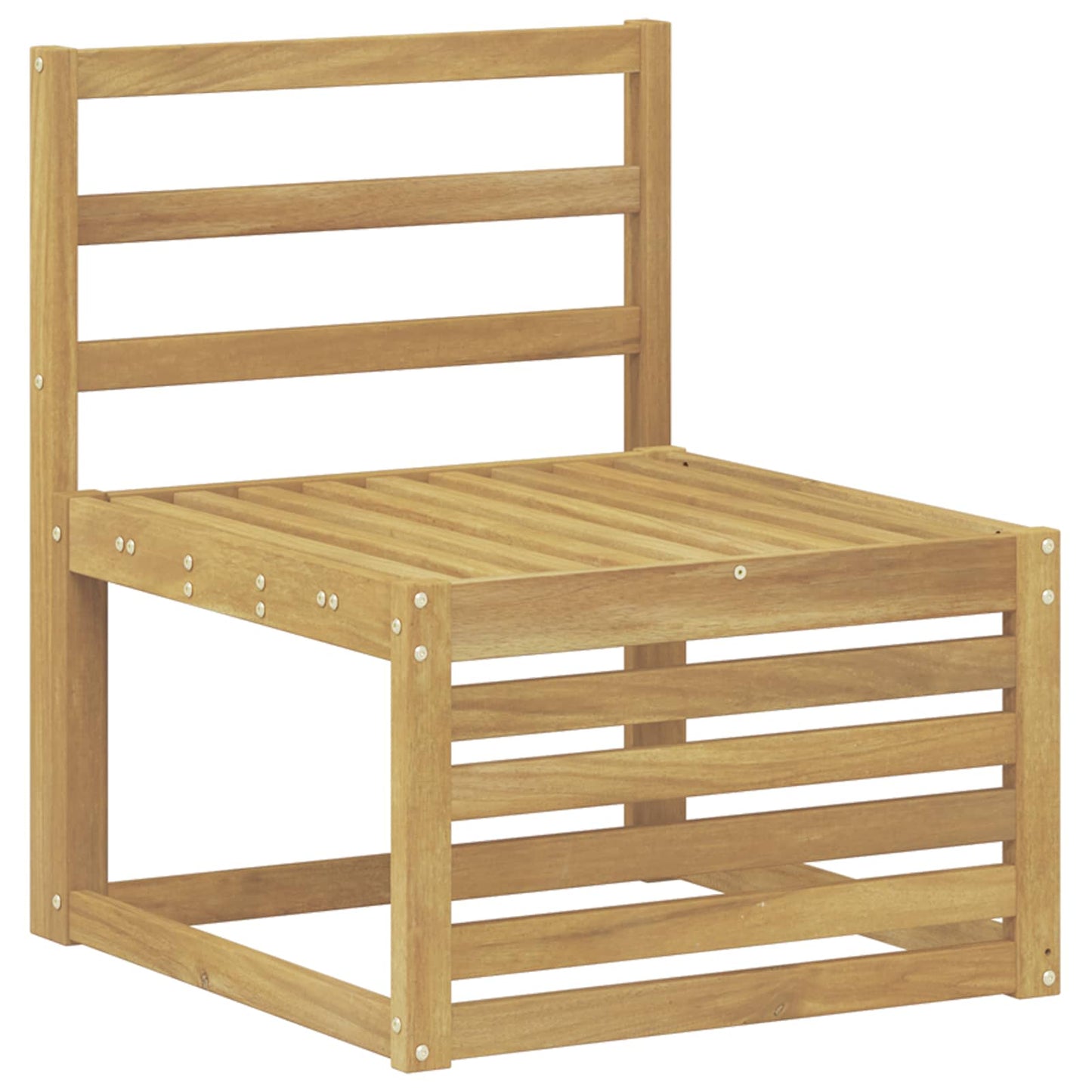 Sofa Sets 6 pcs White Solid Acacia Wood