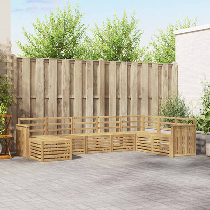 Outdoor Sofa Set 8 pcs White 306 x 187.5 x 73 cm
