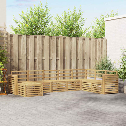 Outdoor Sofa Set 8 pcs White 310 x 191.5 x 73 cm