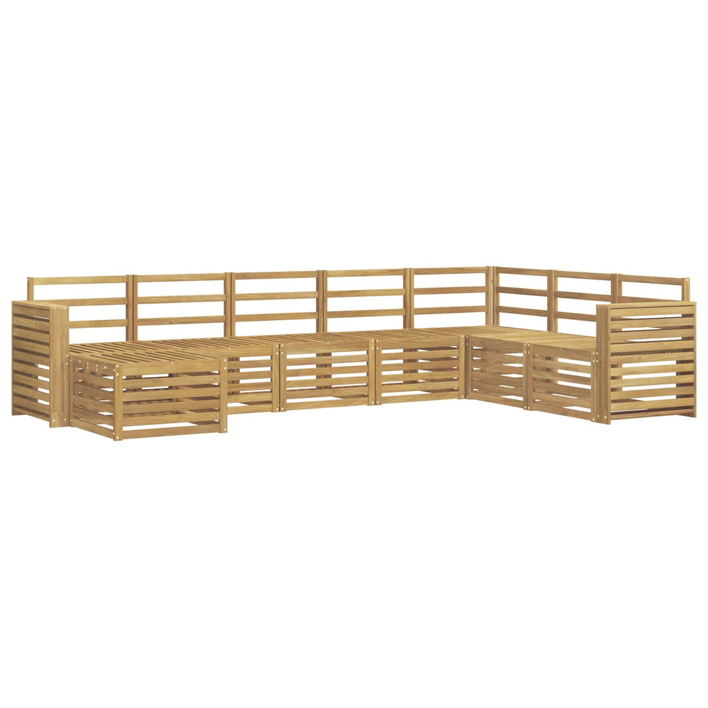 Outdoor Sofa Set 8 pcs White 310 x 191.5 x 73 cm