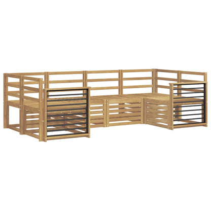 Outdoor Sofa Set 6 pcs White 245 x 128.5 x 73 cm