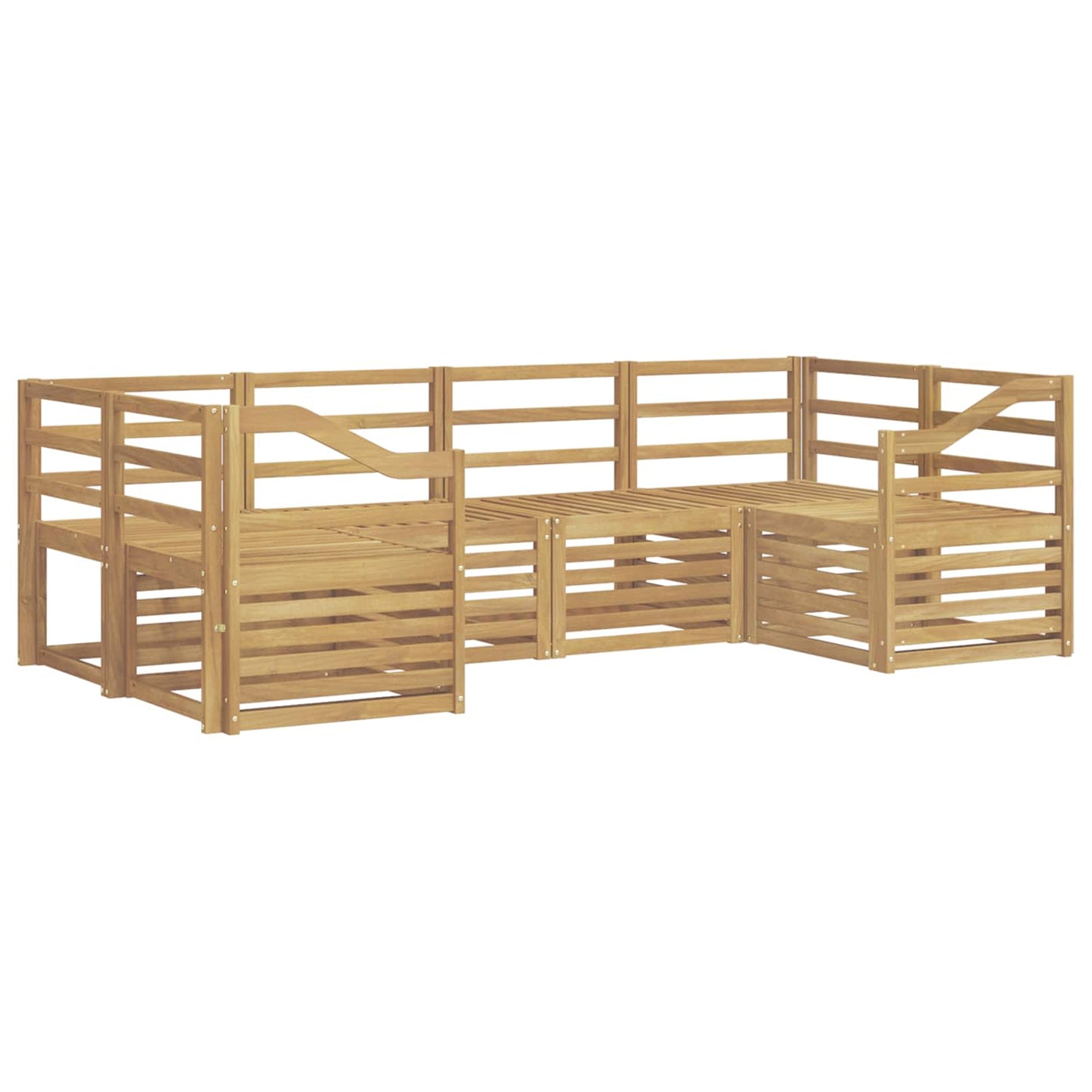 Outdoor Sofa Set 6 pcs White 245 x 126.5 x 73 cm