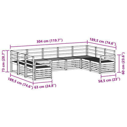 Sofa Sets Solid Acacia Wood